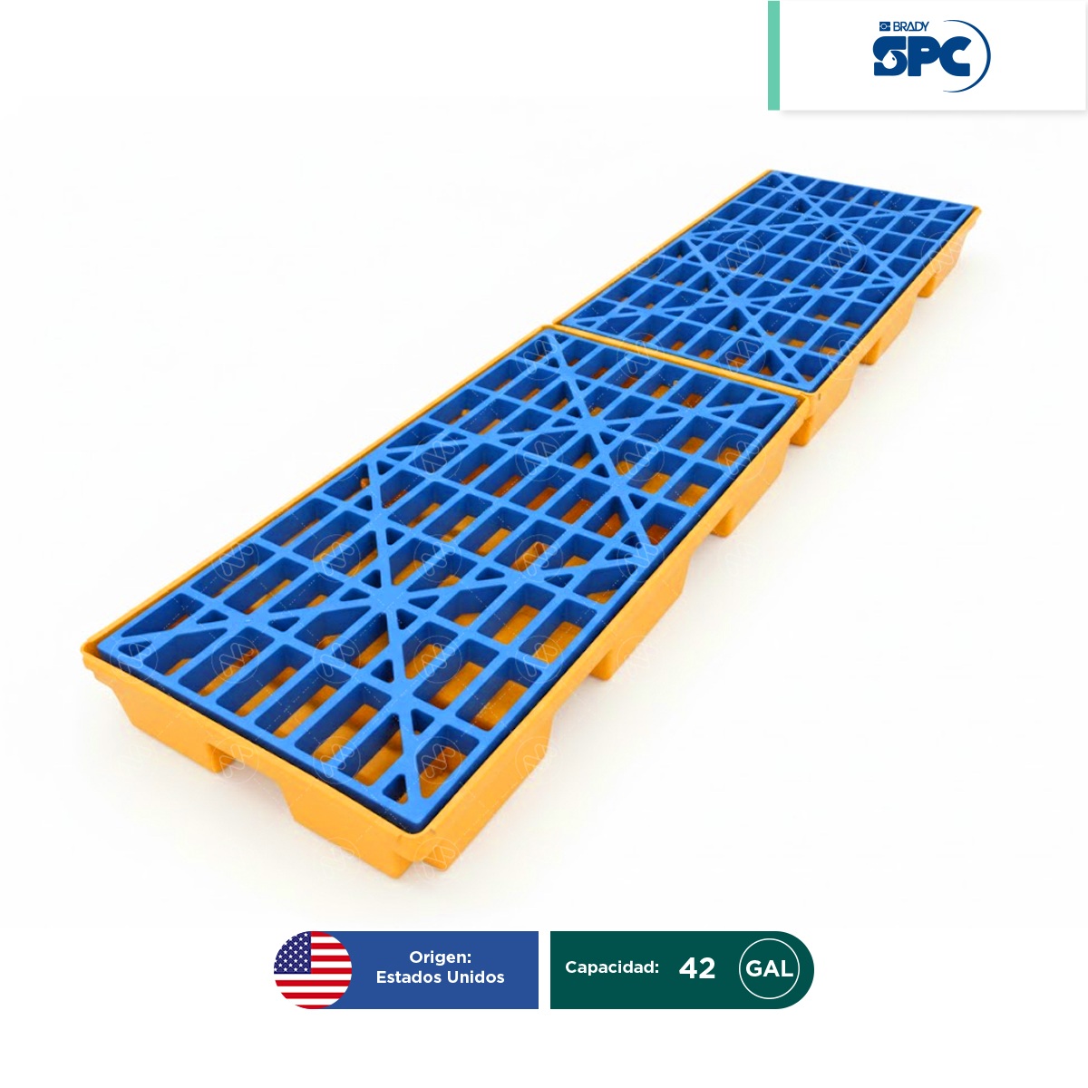 plataforma antiderrames modular para 4 tambos spc 006