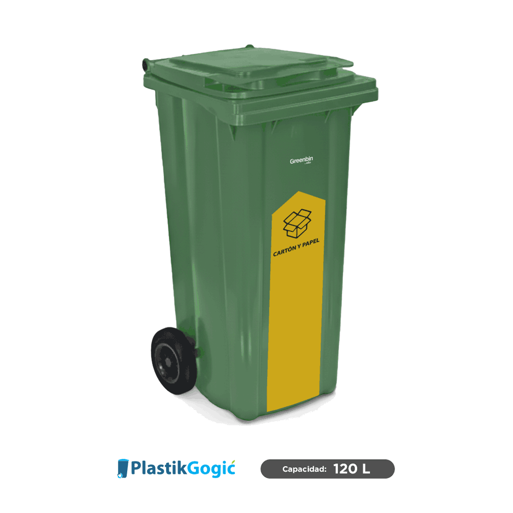 contenedor con 2 ruedas gubernamental 120 l plastik gogic verde vistas 001