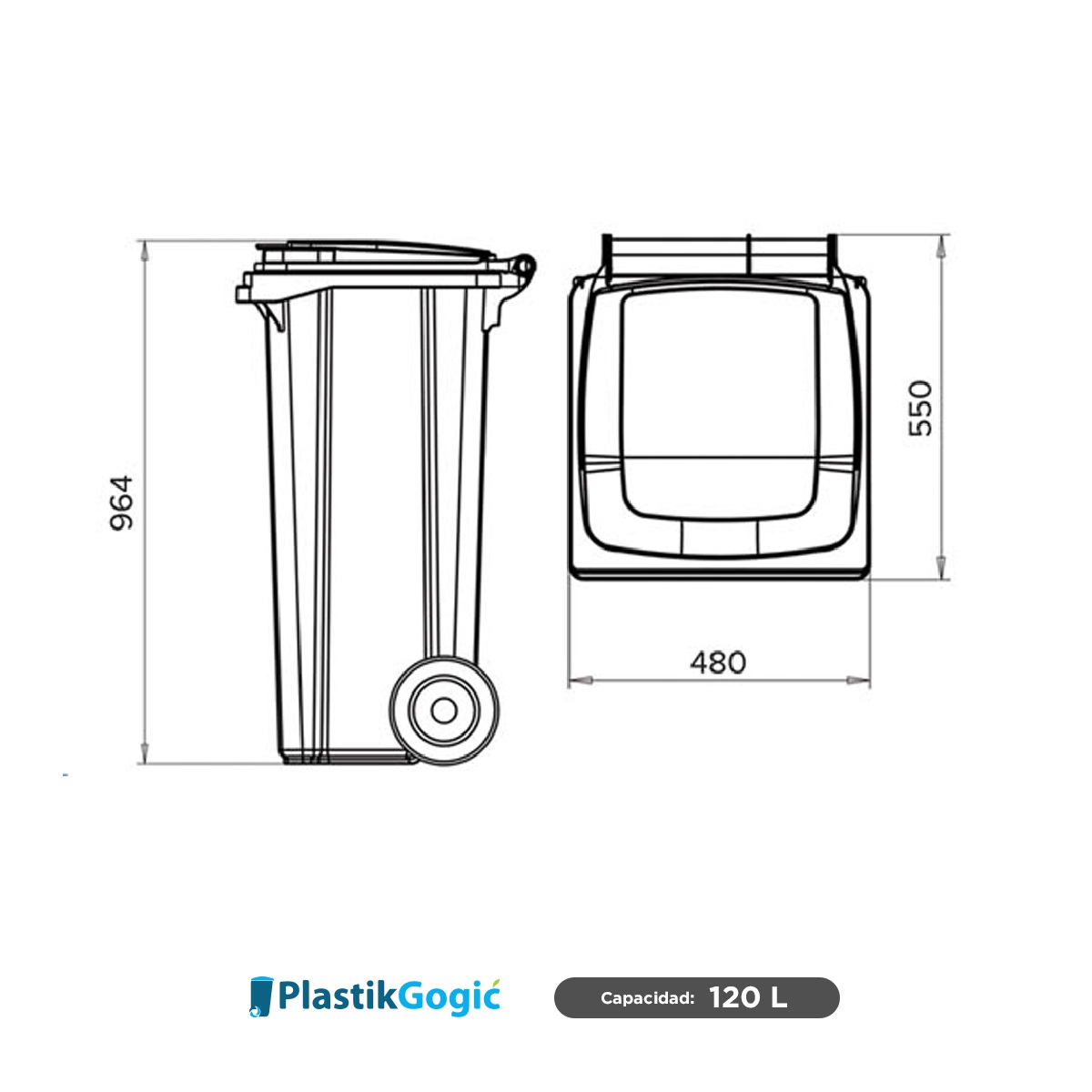 contenedor con 2 ruedas plastik gogic 120 l medidas 001