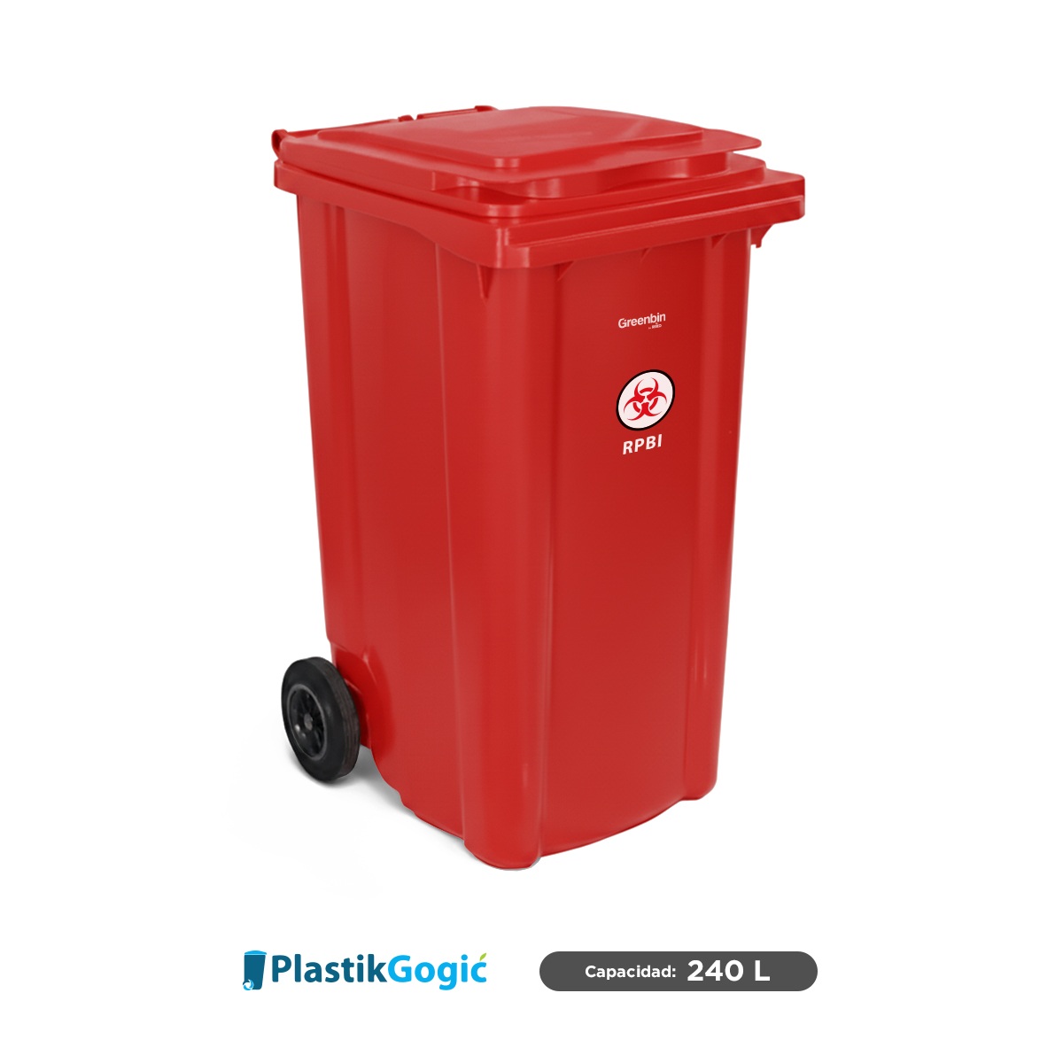 contenedor con 2 ruedas plastik gogic 240 l rpbi rojo 001