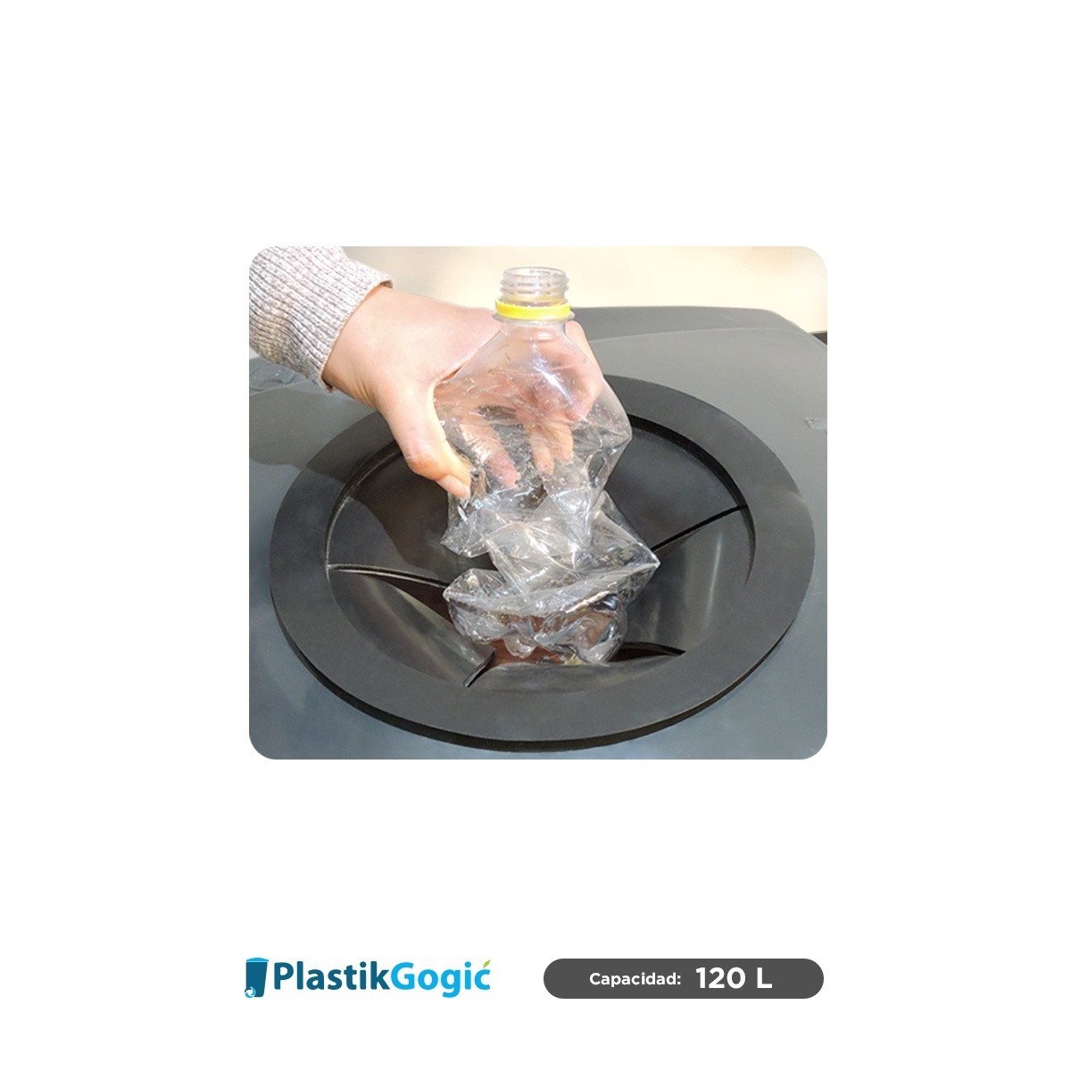 contenedor con 2 ruedas y tapa perforada plastik gogic 120 l vistas 001