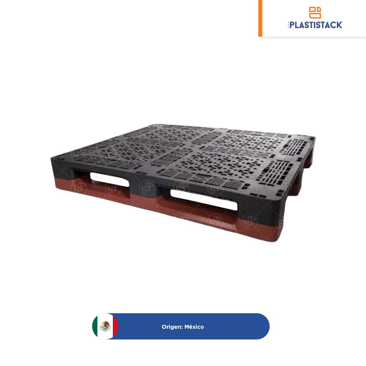 tarima de plastico para rack novapal 200 rep con largueros 120 x 100 x 16 5 cm roja 001