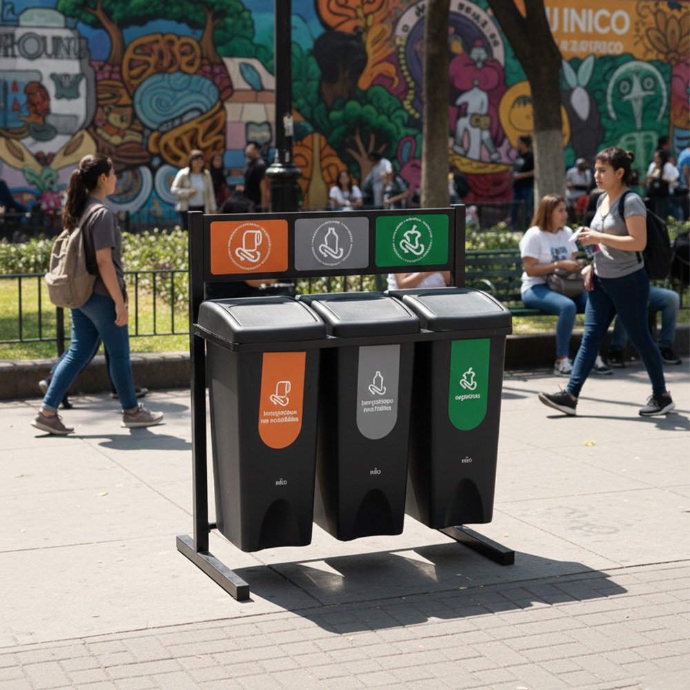 estacion ecologica con base l 3 divisiones con estra tapa vaiven 53 l negro govierno cdmx 003 1