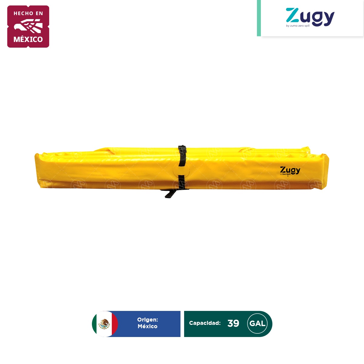 berma portatil de pvc para derrames zugy 120x120 cm 39 gal hm 003