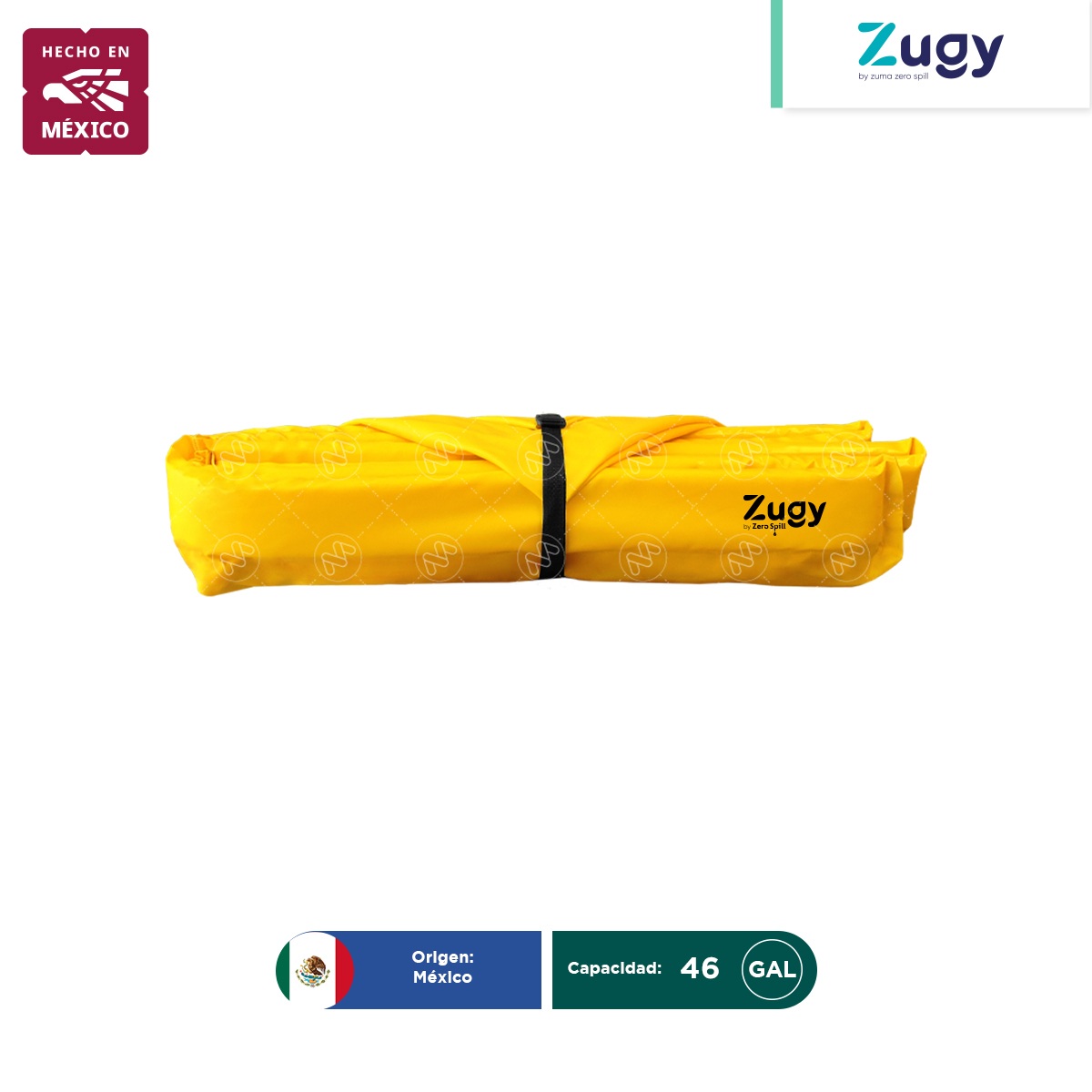 berma portatil de pvc para derrames zugy 90x180 cm 46 gal hm 003