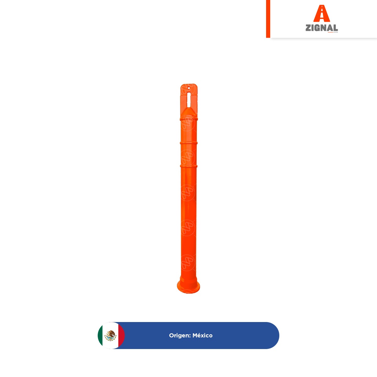 poste alineador vial zignal naranja 001