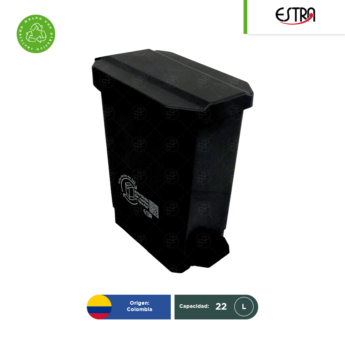 bote de basura con pedal estra ecobins 22 l vistas 001