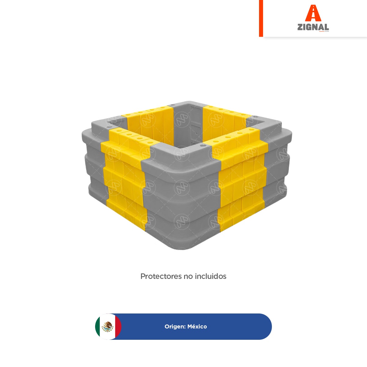 inserto para protector de columna zignal amarillo 002