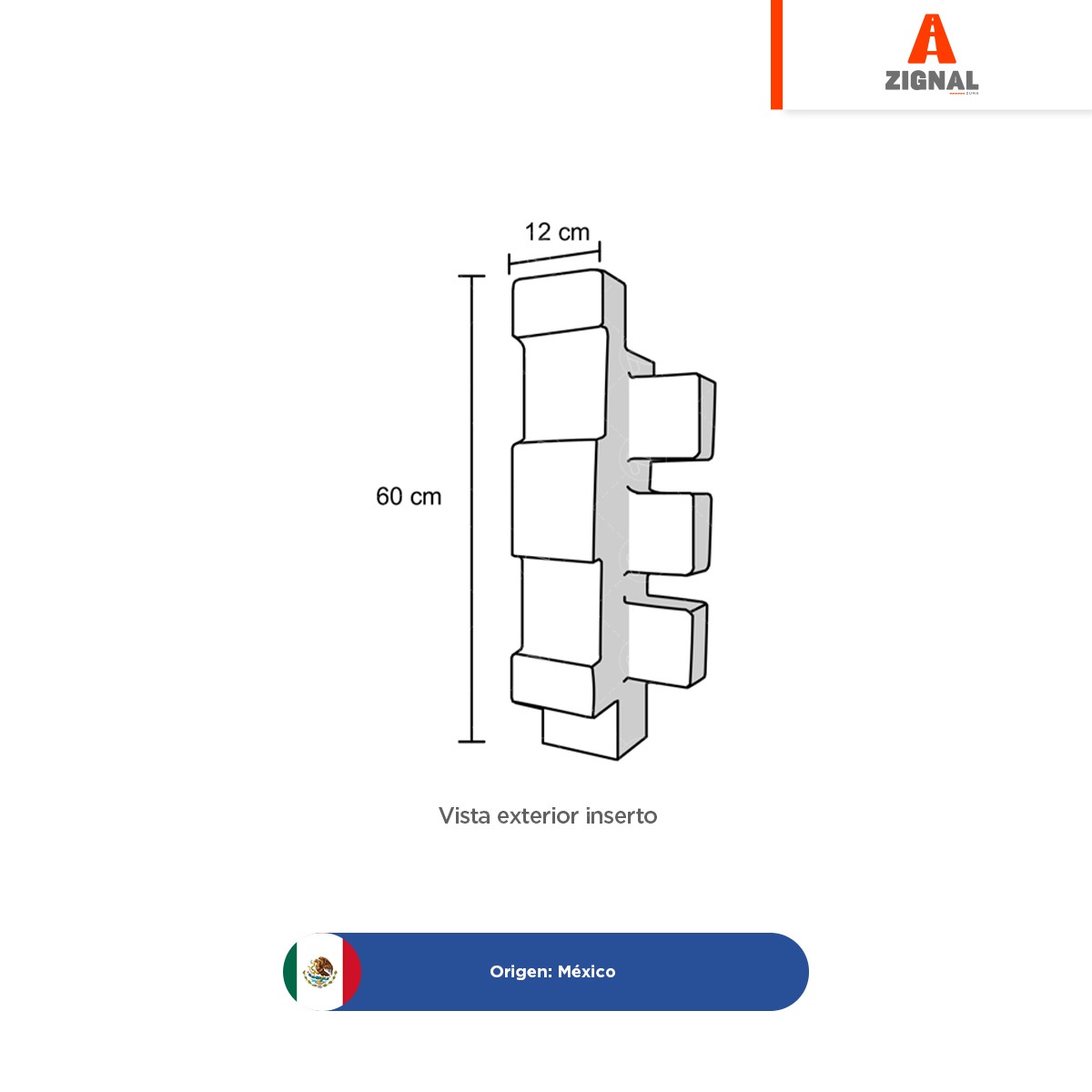 inserto para protector de columna zignal amarillo 004
