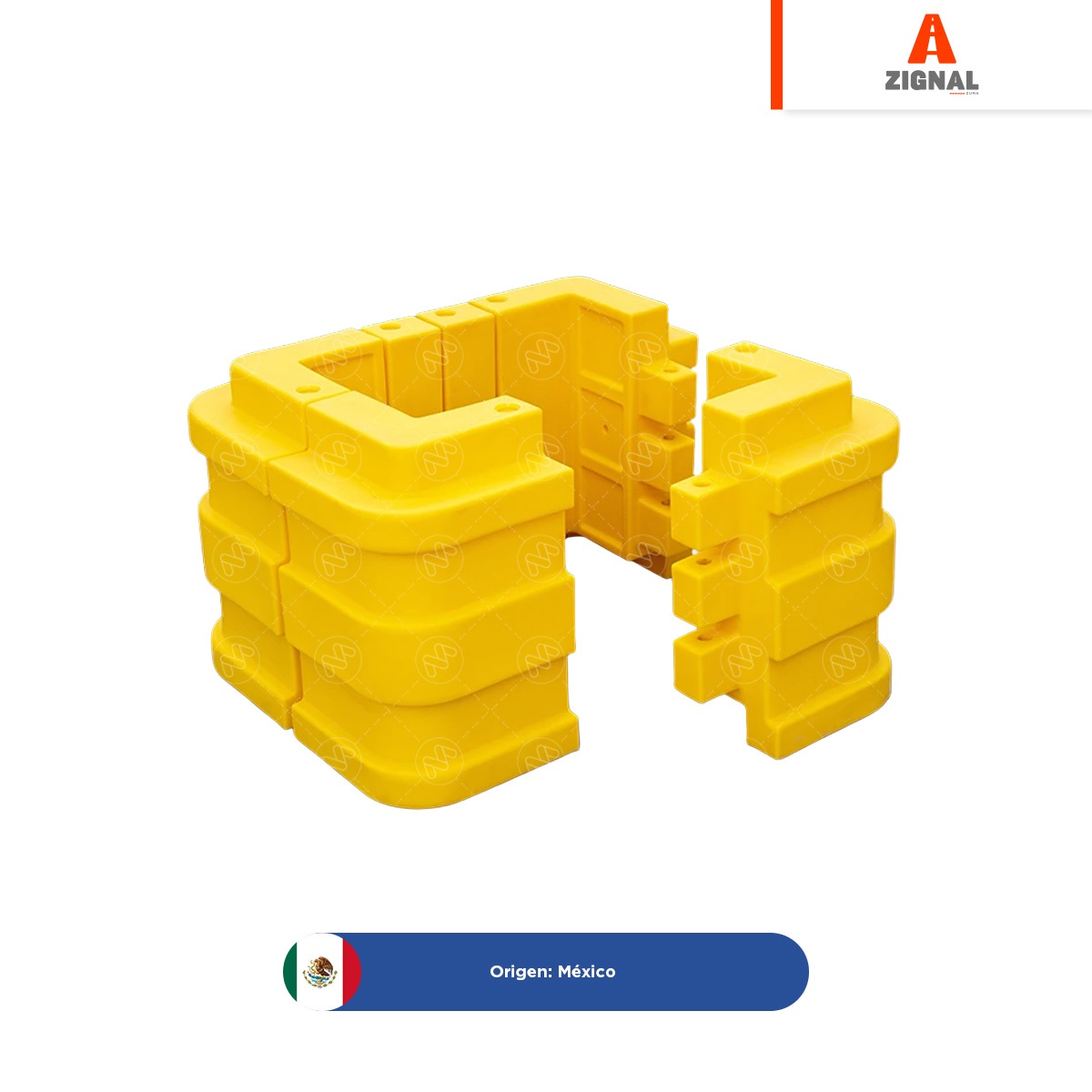 protector de columna zignal amarillo 001