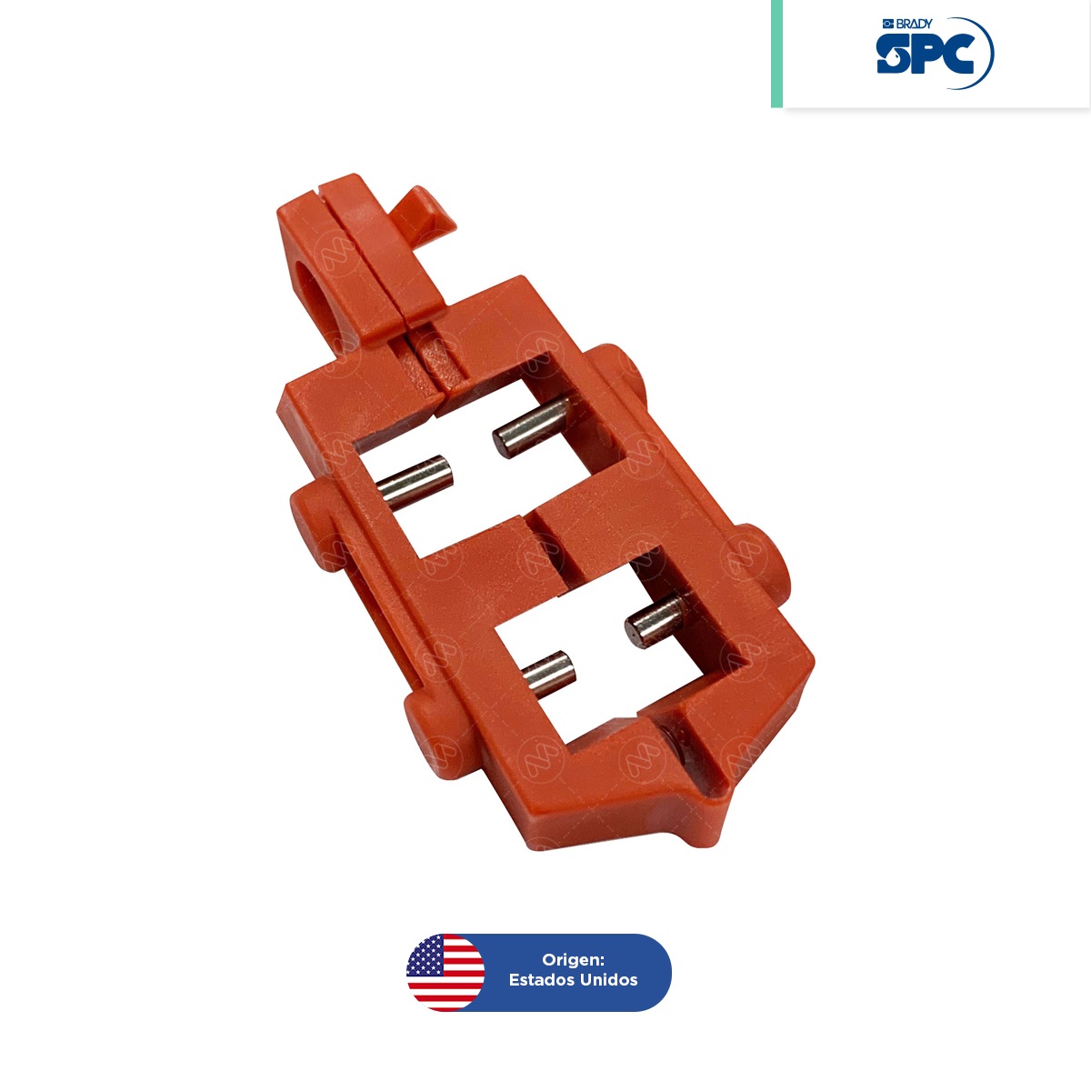 bloqueo con abrazadera para interruptores automaticos de 120 v brady spc rojo 001