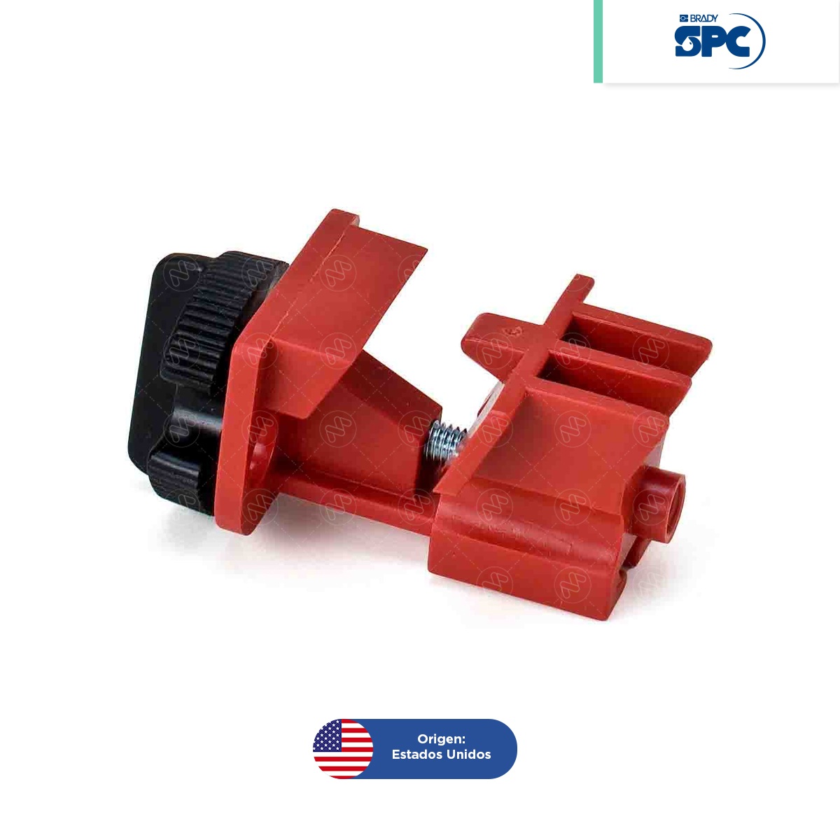 dispositivo de bloqueo para interruptores universales multipolares brady spc rojo 001