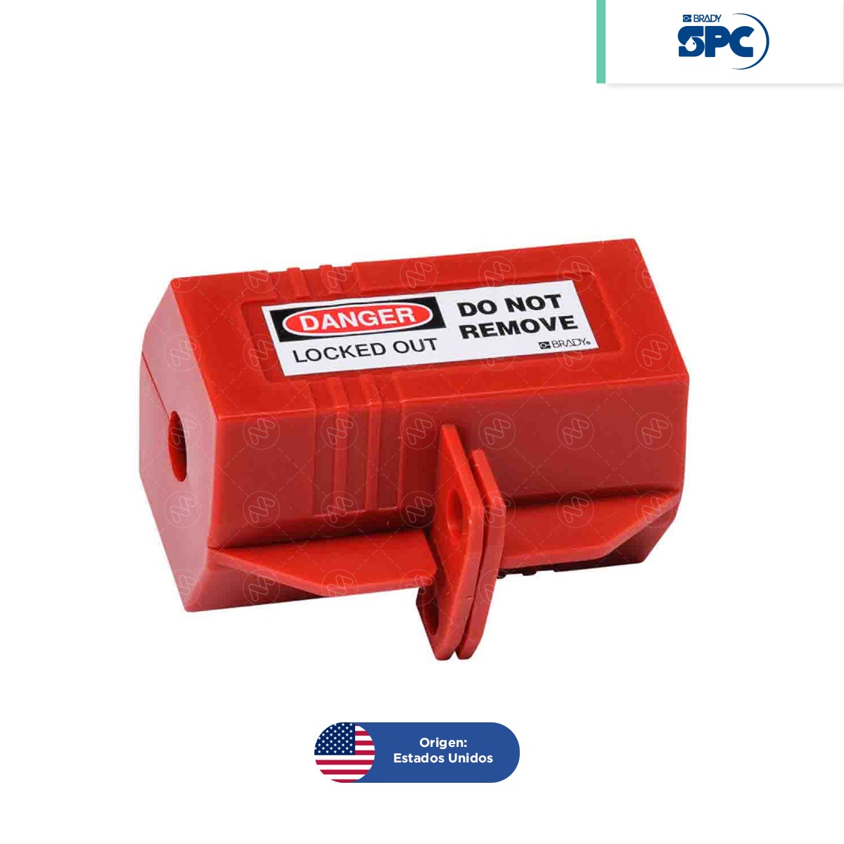 dispositivos de bloqueo para enchufes electricos brady spc rojo 110 v 001