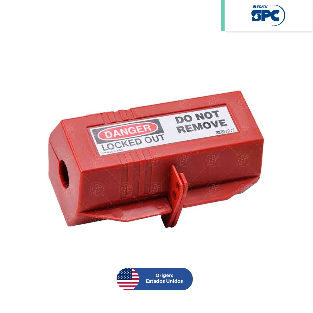 dispositivos de bloqueo para enchufes electricos brady spc rojo 220 550 v 001