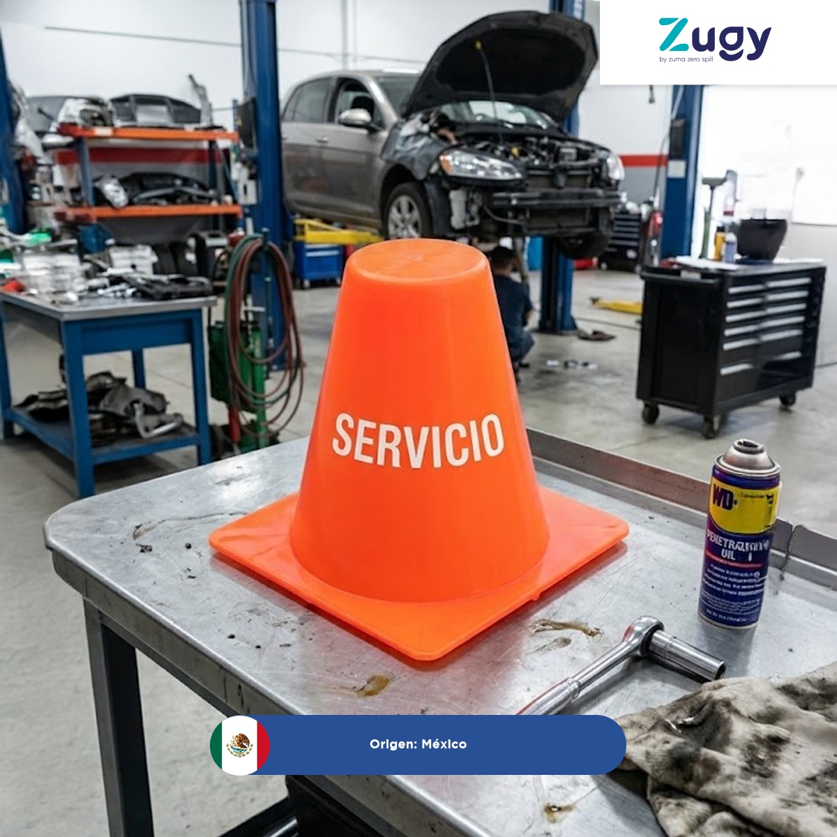 cono de plastico magnetico punta chata personalizable zugy vistas 006