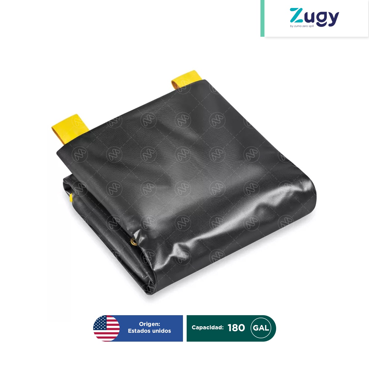 berma plegable para derrames con soporte zugy 180 gal 002