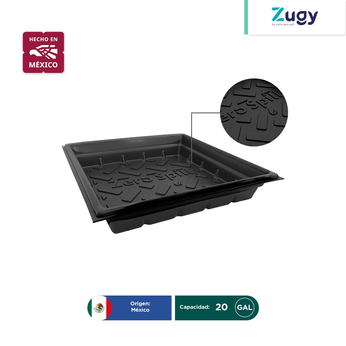 charola para derrames zugy 20 gal 004
