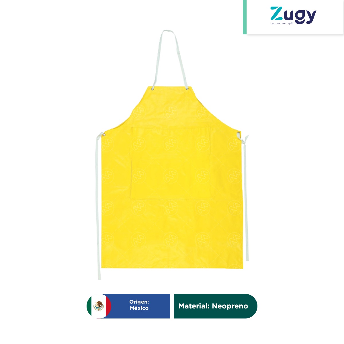 delantal de neopreno zugy amarillo 001