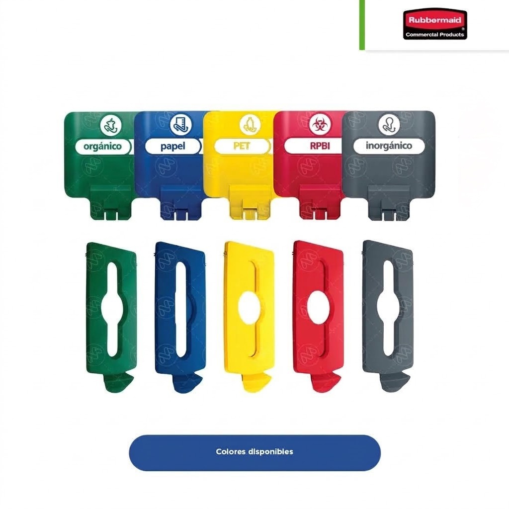 etiquetas estacion de reciclaje slim jim 23 33 gal rubbermaid 001