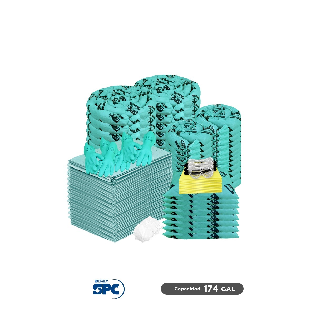 repuesto carro antiderrames hazmat brady spc 174 gal 001