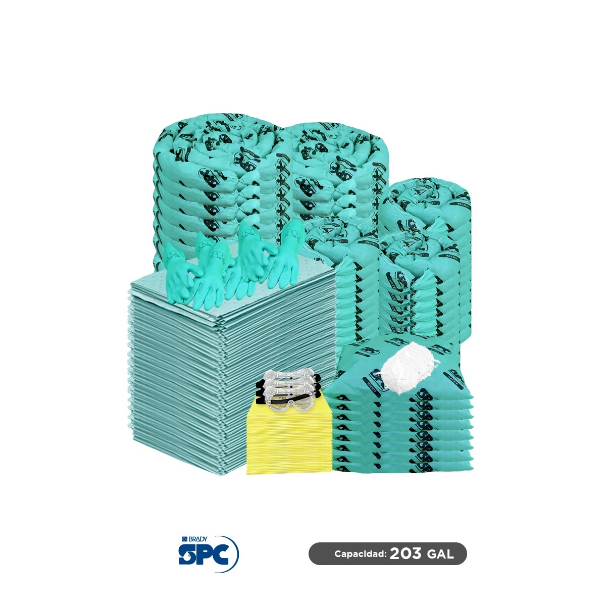 repuesto carro antiderrames hazmat brady spc 203 gal 001